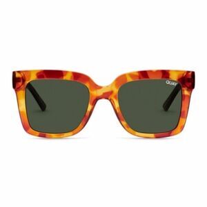 Quay Australia NWT Icy Sunglasses Orange Tortoise/Green Lens